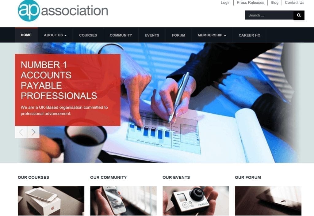 Apa - a run down of what we’ve been working on - busy is our middle name here at opace! Joomla website design for accounts payable association
