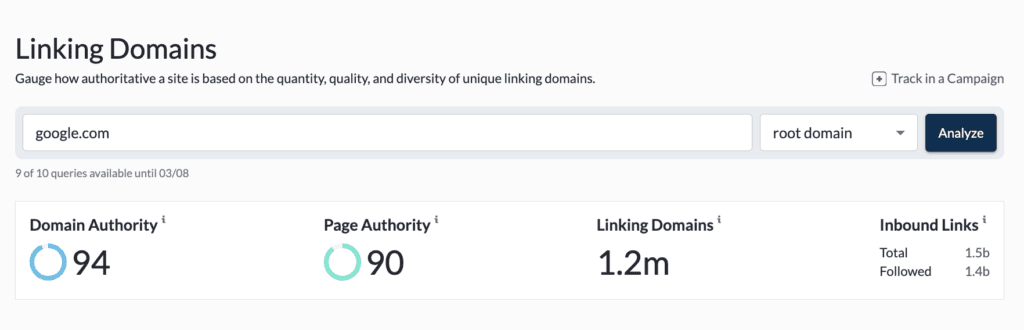 Backlink quality using domain authority Backlink quality using domain authority