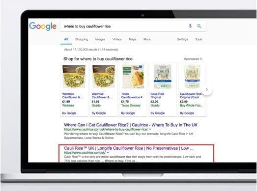 Caulirice google search