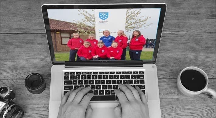 Kepier sports college homepage design