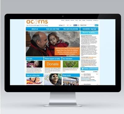 Acorns bespoke joomla design
