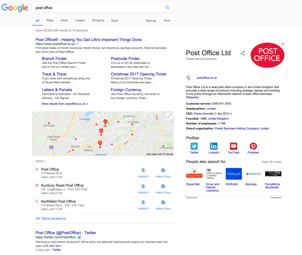 Example serps page - seo predictions, trends & factors to watch now and in the future Example serps page