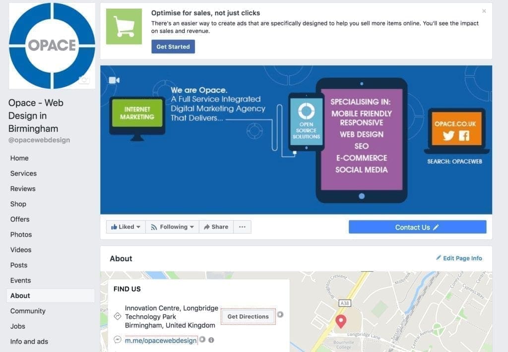Screen Shot 2018 10 09 at 11.09.48 - How to Install a Custom Tab or Welcome Page on Your Facebook Business Page Screen Shot 2Default tabs available within Facebook