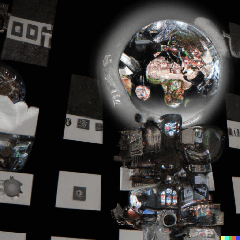 Dall·e evolution of artificial intelligence tools - a brief history of ai seo tools: from gpt-3 to chatgpt Dall-e, create an abstract image that explores the evolution of ai seo tools