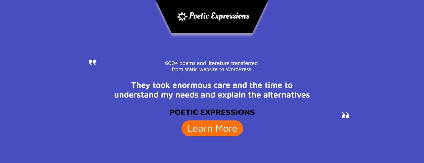 Poetic expressions