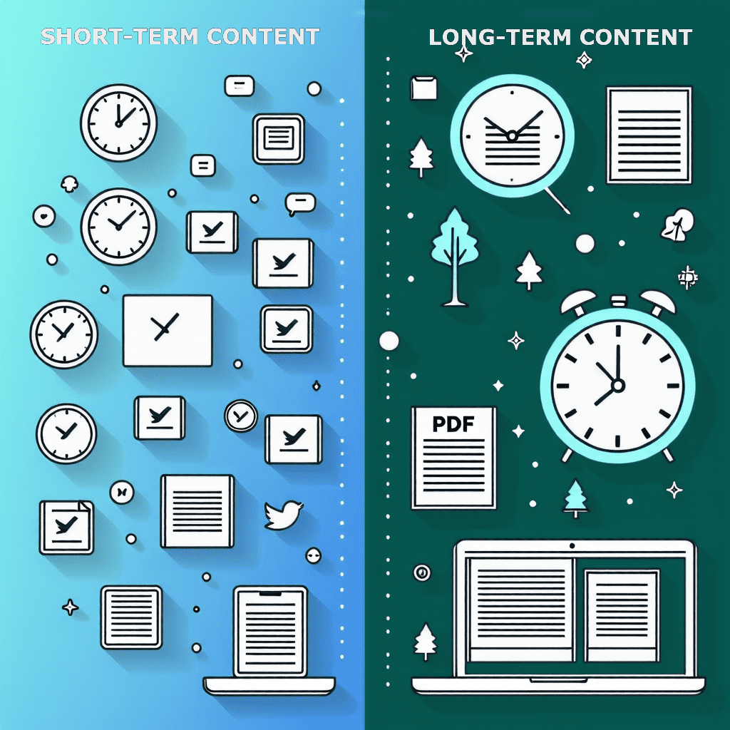 Short-term content vs long-term content