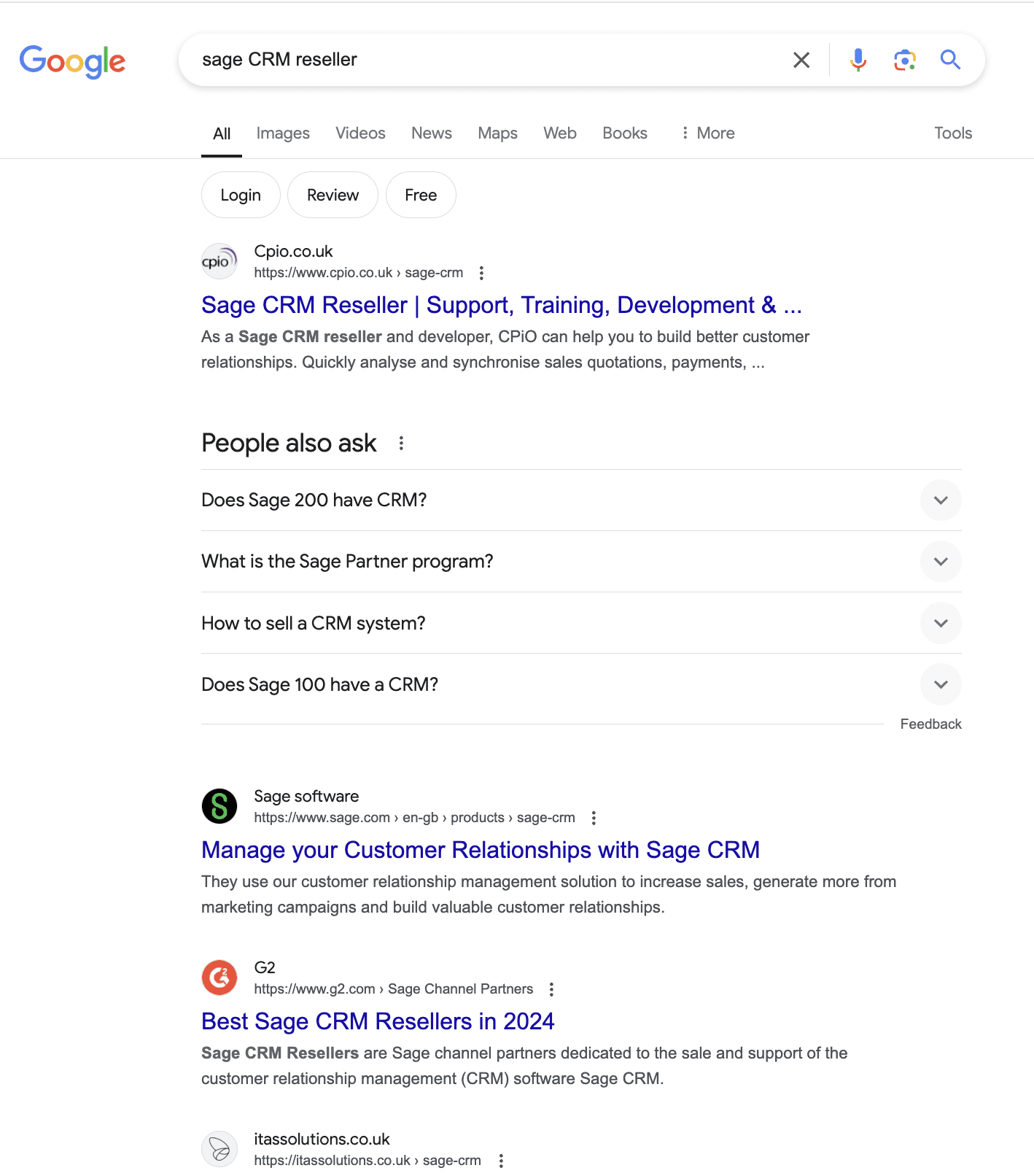 Cpio seo - sage crm reseller