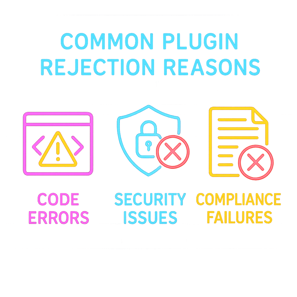 Common reasons for plugin rejection on wordpress. Org