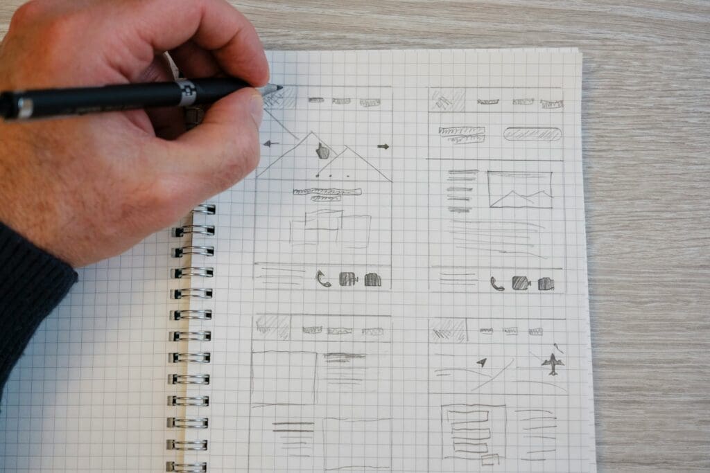 The design process is crucial for any website