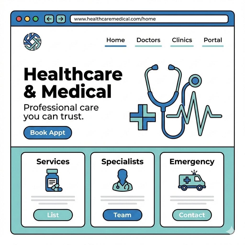 healthcare and medical website