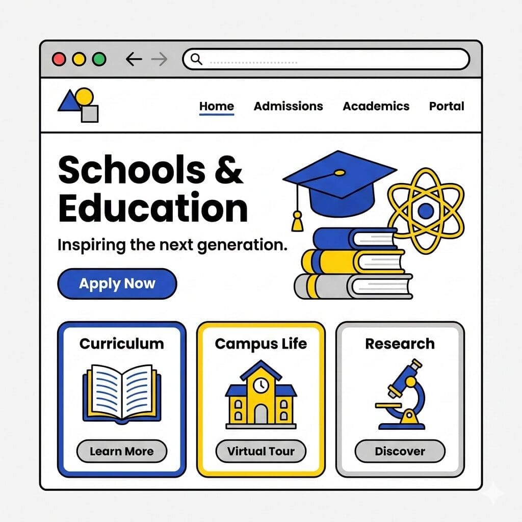 school and education website